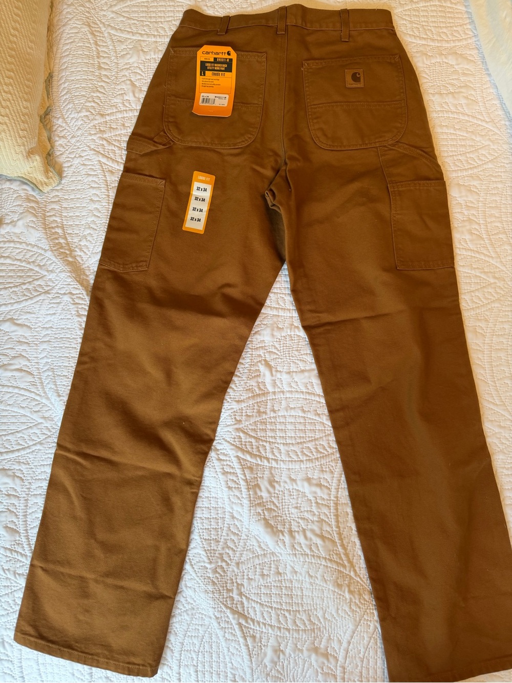 Carhartt Men's Cargo Work Pants in Brown